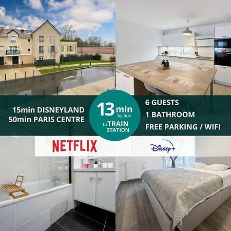 Le Cosy Villeneuve - Appartement Cosy Pour 6 A Disneyland Paris エクステリア 写真